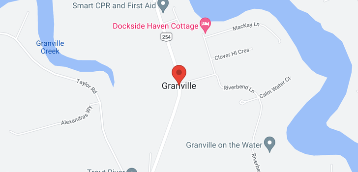 map of A-18 North Granville